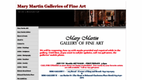 What Marymartinart.com website looked like in 2020 (3 years ago)