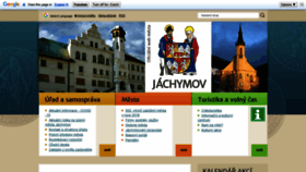 What Mestojachymov.cz website looked like in 2020 (3 years ago)