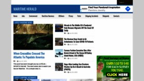 What Maritimeherald.com website looked like in 2020 (3 years ago)