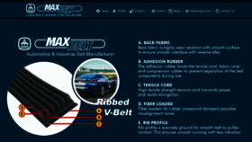 What Maxbelt.com website looked like in 2020 (3 years ago)