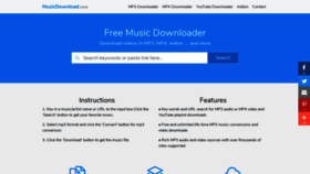 What Musicdownload.zone website looked like in 2020 (3 years ago)