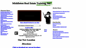 What Middletontraining.com website looked like in 2020 (3 years ago)