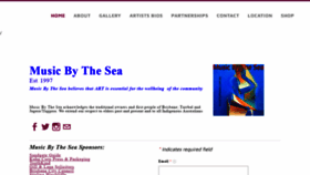 What Musicbythesea.com.au website looked like in 2020 (3 years ago)