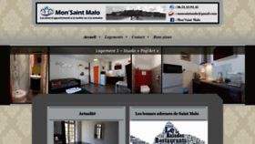What Monsaintmalo.fr website looked like in 2020 (3 years ago)