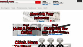 What Manningmusic.net website looked like in 2020 (5 years ago)