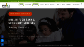 What Muslimfoodbank.com website looked like in 2020 (3 years ago)