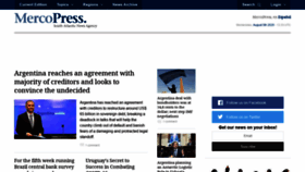 What Mercopress.com website looked like in 2020 (3 years ago)