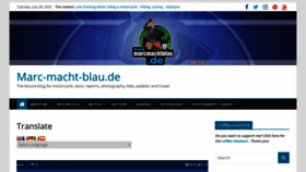 What Marcmachtblau.de website looked like in 2020 (3 years ago)