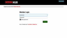 What Members.hornhub.com website looked like in 2020 (3 years ago)