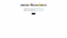 What Meinereisedaten.de website looked like in 2020 (3 years ago)