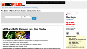 What Midifiles.com website looked like in 2020 (3 years ago)