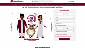 What Moncallcenter.ma website looked like in 2020 (5 years ago)