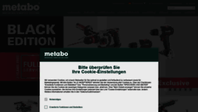What Metabo.de website looked like in 2020 (3 years ago)
