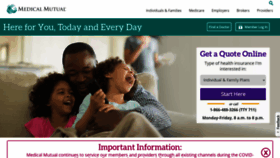 What Medmutual.com website looked like in 2020 (3 years ago)