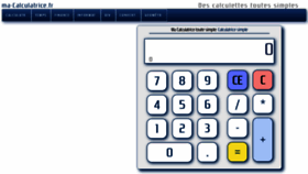 What Ma-calculatrice.fr website looked like in 2020 (3 years ago)