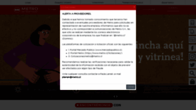 What Metro.cl website looked like in 2020 (4 years ago)