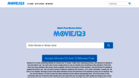 What Movies123.city website looked like in 2020 (3 years ago)