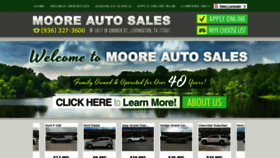 What Mooreautosalestx.com website looked like in 2020 (3 years ago)