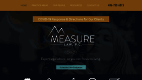 What Measurelaw.com website looked like in 2020 (5 years ago)