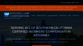 What Mitchelllawcorp.com website looked like in 2020 (3 years ago)