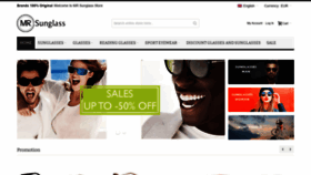 What Mr-sunglass.com website looked like in 2020 (3 years ago)