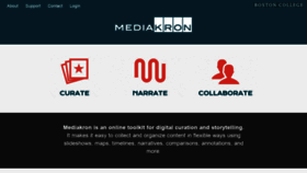 What Mediakron.bc.edu website looked like in 2020 (3 years ago)