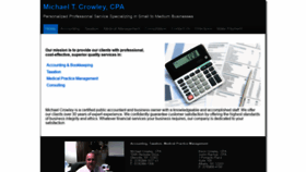What Michaelcrowleycpa.com website looked like in 2020 (3 years ago)