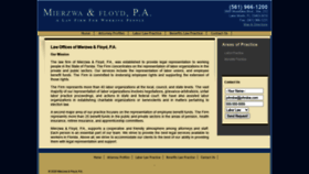 What Mierzwalaw.com website looked like in 2020 (3 years ago)