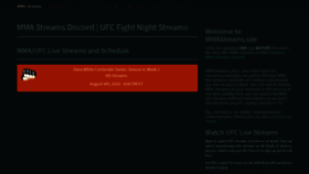 What Mmastreams.site website looked like in 2020 (3 years ago)