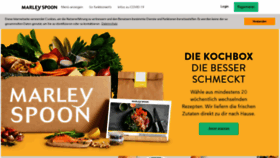 What Marleyspoon.de website looked like in 2020 (3 years ago)