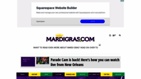 What Mardigras.com website looked like in 2020 (3 years ago)