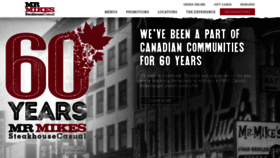 What Mrmikes.ca website looked like in 2020 (3 years ago)