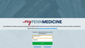 What Mypennmedicine.com website looked like in 2020 (3 years ago)