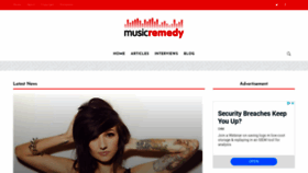 What Musicremedy.com website looked like in 2020 (3 years ago)