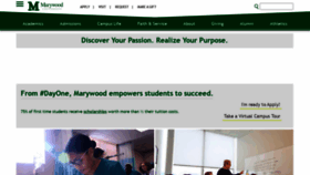What Marywood.edu website looked like in 2020 (3 years ago)