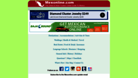 What Mexonline.com website looked like in 2020 (3 years ago)