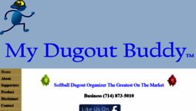 What Mydugoutbuddy.com website looked like in 2020 (3 years ago)