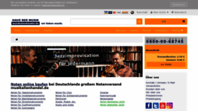 What Musikalienhandel.de website looked like in 2020 (3 years ago)