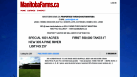 What Manitobafarms.ca website looked like in 2020 (3 years ago)