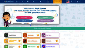 What Mathgames.com website looked like in 2020 (3 years ago)