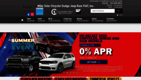 What Miketoler.com website looked like in 2020 (3 years ago)