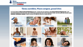 What Meine-gesundheitsakademie.de website looked like in 2020 (3 years ago)