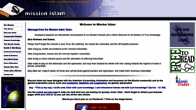 What Missionislam.com website looked like in 2020 (3 years ago)