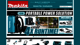 What Makita.ca website looked like in 2020 (3 years ago)