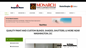 What Monarchpaintdc.com website looked like in 2020 (3 years ago)
