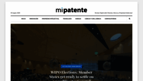 What Mipatente.com website looked like in 2020 (3 years ago)