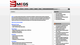 What Megs.co.za website looked like in 2020 (3 years ago)