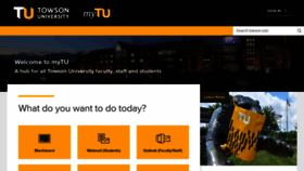 What Mytu.towson.edu website looked like in 2020 (3 years ago)