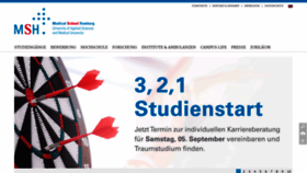 What Medicalschool-hamburg.de website looked like in 2020 (3 years ago)