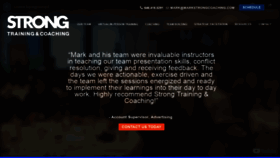 What Markstrongcoaching.com website looked like in 2020 (3 years ago)